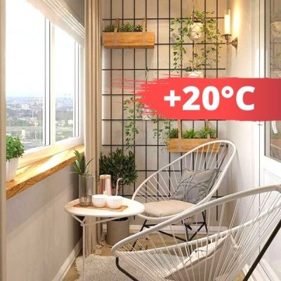 +20°C — гарантированная температура на балконе зимой